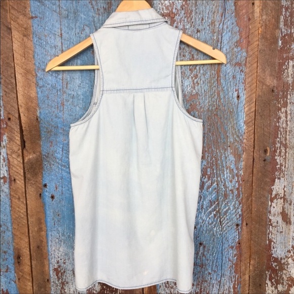 NWT Japna Chambray Snap Tank Size XS - Picture 6 of 8